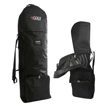 Пътна чанта за голф количка, чанта за стика за голф, регулируем колан, универсален размер за различните авиокомпании, авиационна чанта за голф Изображение