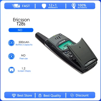 Ericsson T28s Реновирана-Оригинален отключени телефон 2G GSM Черен цвят Мобилен телефон Гаранция 1 година Изображение