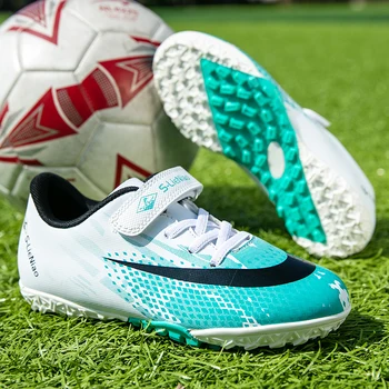 Детски футболни обувки за момчета, Нескользящие спортни маратонки за футбол, футболни обувки за бърз поле, Евтини детски футболни обувки Изображение
