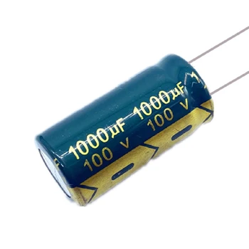 2 бр./лот, висока честота на низкоомный алуминиеви електролитни кондензатори 100 До 1000 uf, размер 18*30, 100, 1000 uf, 20% Изображение