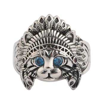 Винтажное годежен пръстен от сребро 925 проба, Модерен дизайнерски пръстени за мъже и жени, тайландски Сребърни Регулируеми пръстени, Бижута Изображение