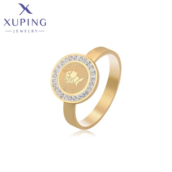 Xuping Модно Бижу пръстен с нов дизайн, с позлатени за жени, подарък за сватбеното парти за момичета T000708026 Изображение