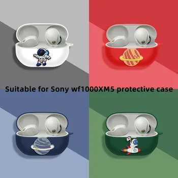 За Sony WF-1000XM5 Bluetooth слушалка защитната обвивка от падане all inclusive мек силиконов творчески cartoony калъф WF-1000XM5 Изображение
