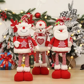 Телескопична Коледна Кукла, Забавни Коледни декорации За дома 2023, Коледна Украса, Коледни Навидад, Подаръци Вашингтон, Нова Година 2024, Изображение