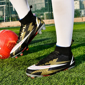 Футболни обувки Harland, Оригинални Улични футболни обувки с дълги бодли, Шипове Chuteira Общество, на Едро, спортни обувки за мини футбол Изображение
