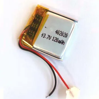Акумулаторна литиево-полимерно-йонна батерия от 3.7 120 ма 402020 за MP4 таблет DVD, MP4 камера Power Bank мобилен захранване на GPS Изображение