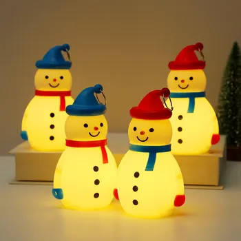 Коледни Светещи кукли-на снежни човеци, Декорации от светлина За Дома, Коледна Елха, Висящи Украшения Навидад, Подаръци за деца, Нова Година 2024 Изображение
