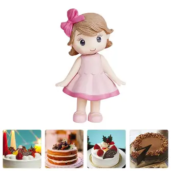 Украса за торта, украса за рожден ден, украса за торта, украса за торта в замъка, лък, Украса за торта за малка принцеса, Декорация на торта за малка партита Изображение