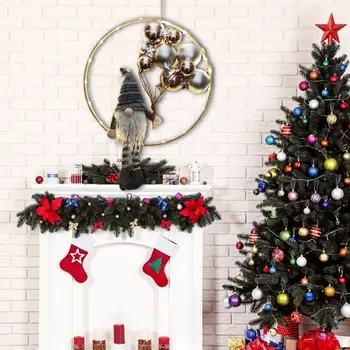 Празнично Подвесное украса Коледен орнамент във вид на Елф Празничен Декор под формата на Джудже Led Топло Сияние Коледна украса във вид на Елф Изображение