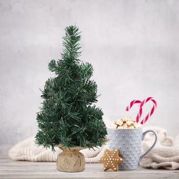 Настолно украшение Малка Коледна елха, украса със собствените си ръце, украшение Навидад, Коледни мини елхи, 1 бр., 30 см Изображение