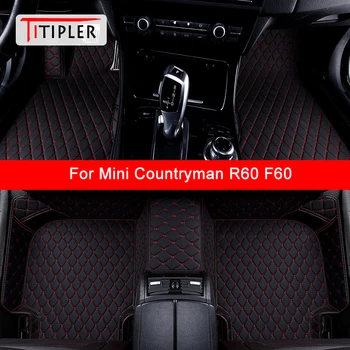 TITIPLER Потребителски Автомобилни Постелки За Пода на Mini Countryman R60 F60 Автоаксесоари Килим За Краката Изображение