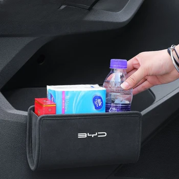 Авто кофа за Боклук Седалка на Задната Врата, Окачен Кутия За Съхранение на BYD Atto 3 Seal Tang Чин E3 E2 S1 Dolphin Han EV Аксесоари 2022 2023 Изображение