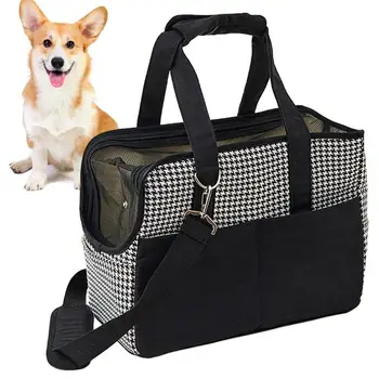 Чанта за малко куче, Чанта за пренасяне на домашни любимци, Преносим Переноска за домашни любимци, Преносима Дишаща Пътна чанта за кучета, Чанта за Заек Изображение