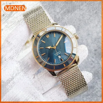 Мъжки часовник MDNEN 904l, автоматични механични часовници е от неръждаема стомана 45 mm-BR Изображение