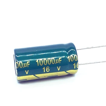 2 бр./лот от 10000 мкф16 В Ниско СОЭ/импеданс висока честота на алуминиеви електролитни кондензатори Размер 16*30 16 10 000 uf 20% Изображение