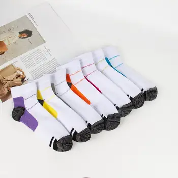 1 Чифт Еластични Компрессионных Чорапи за Спорт на открито, защитни чорапи за глезените, Мъжки чорапи за Джогинг, Дамски Чорапи за Колоездене, S G7F2 Изображение