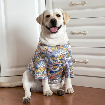 Дрехи за кучета от средни и големи размери, Лятна дишаща тениска, Дрехи за Веймарской хрътки, Аксесоари за кучета, Дизайнерски дрехи за домашни любимци Изображение