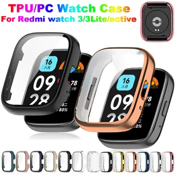 Мек Калъф от TPU/PC За Redmi Watch 3 lite/Active Smart Watchband, Защитно покритие за екрана, Броня За Xiaomi Redmi Watch3, Калъф Изображение