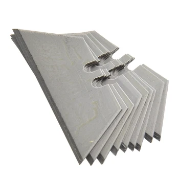 10шт 60 × 18 мм Трапециевидное острието е от въглеродна стомана, Режещи ръчни инструменти За декорация на дома, Канцеларски материали, Ръчно рязане Изображение