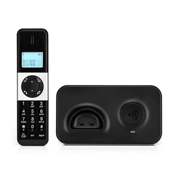 D1002 Стационарен телефон 100-240 В, цифрова безжична идентификация на обаждащия се, съхраняване на телефонни номера за дома и офиса, Директна доставка на хотел Изображение