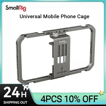 SmallRig Универсална Клетка за мобилен телефон, Калъф за Видеозаснемане за смарт телефони, Калъф за Видеоблогинга за iPhone 14, за iPhone13/13 Pro/13 Pro Max Изображение
