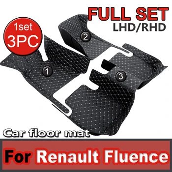 Автомобилни Стелки за Renault Fluence 2011 2012 2013 2014 2015 2016 2017 Потребителски автомобилни накладки за краката Аксесоари за автомобилни мокети Изображение