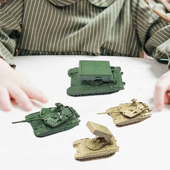 4x1/144 Модел на танковите ракетни установки Тенис на декор, образователни играчки, колекционерски стоки, подаръци за партита, събрана модел на резервоара за подаръци на децата Изображение