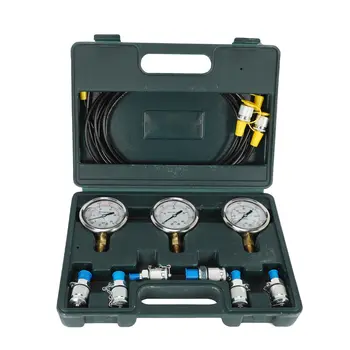 Комплект за измерване на хидравлично налягане багер с изпитателен маркуч и измервателни инструменти Изображение