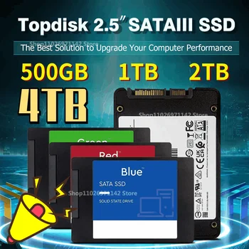 Вътрешен твърд диск, SSD, SATA, 2.5-инчов 1 TB И 2 TB 4 TB HDD Високоскоростен пренос на Данни Ssd SATA 3 Вътрешен твърд диск за преносим компютър Изображение