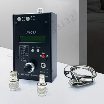 AW07A HF + UV антена анализатор HF/VHF/UHF многолентови антена анализатор 1,5-490 Mhz КСВ антена м тестер Изображение