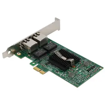 Вграден високоскоростен порт PCI-E Gigabit Ethernet мрежова карта Intel 82575EB за настолни компютри Изображение