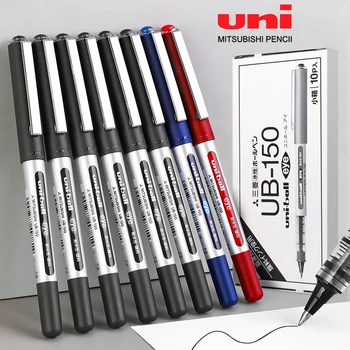 10 бр./кор. Гел химикалка UNI Uniball UB-150 Голям Капацитет, Директен Течна химикалка Писалка 0,5 мм, Дръжка за означения на водна основа, Офис Аксесоари Изображение