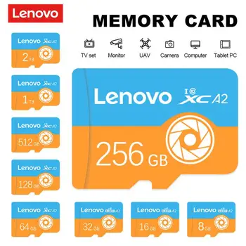 Lenovo Оригиналната SD карта памет A2 U3 UHS-I Карта V30 USB3.0 Extreme 4K Flash Mini SD карта За Камери GoPro DJI Nintendo Phone Изображение