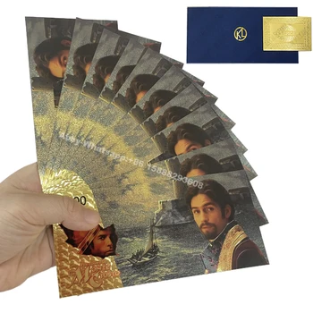 Известният Мойв 2023 Граф Монте Кристо Джим Кавизель Златни Банкноти за Големите Фенове Подарък Сувенир, картичка знаменитост Изображение