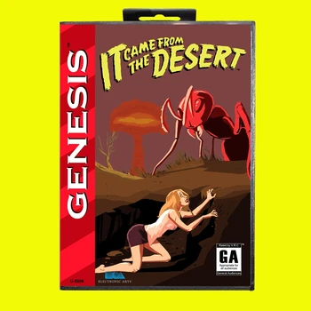 Той дойде От Игра на карти Desert 16bit MD за Sega Mega Drive / Genesis в търговията на дребно кутия от САЩ Изображение