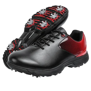 Нови обувки за голф, водоустойчив мъжки маратонки за голф игрища, Луксозни обувки, мини спортни маратонки Изображение