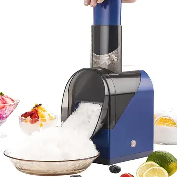 Самобръсначка за лед, Електрическа Машина за бръснене лед, USB-Акумулаторна Машина за производство на сняг шишарки с двойно острие, машина за бръснене на лед за дома или реклама Изображение