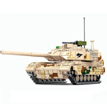 Военна Основният модел на боен танк градивните елементи на Войници на армията на Втората световна война Оръжие Развиване на Тухли Играчка За Деца Изображение