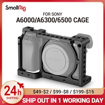 Стабилизатор на камерата SmallRig Sony A6500 Camera Cage Стенд за фотоапарат Sony A6300/A6000/A6500 Nex-7 с Дупки за закрепване на Башмаке 1661 Изображение