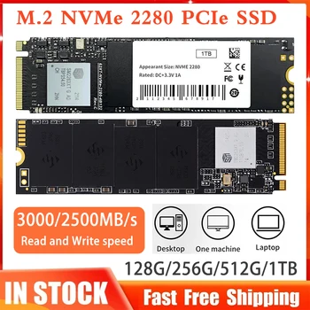 M. 2 твърд диск PCIe 128 Г 256 Г 512 G 1 TB NVME 2280 SSD Твърд диск 3000/2500 MB/s. Скорост на четене и запис за вашия Десктоп на лаптопа Изображение