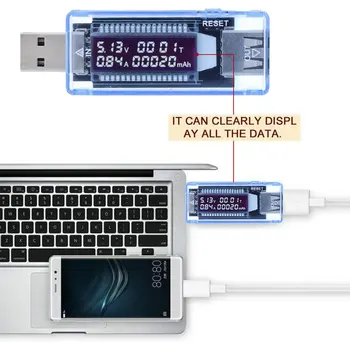 Преносим цифров USB-тестер професионален преносим детектор на капацитета на батерията, мултицет, захранване за фабрично лаборатория Изображение