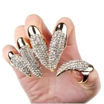 5-кратна обвивка за пръсти, дамски бижута, декорации за нокти, Мода Изображение