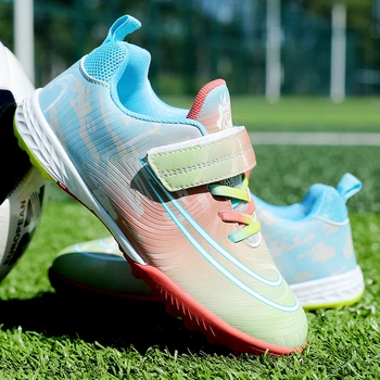 Футболни обувки Messi, детски сделки на едро, Футболни обувки за тренировки по футзалу, Детски Спортни маратонки chuteira society, унисекс обувки Изображение