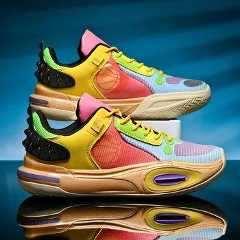 Нови Висококачествени Мъжки Баскетболни Маратонки, Светли Оригинални спортни обувки за баскетбол, Мъжки професионални улични мъжки маратонки Изображение