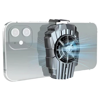 Охладител за мобилен телефон Охлаждащ Вентилатор Притежателя на геймпада Скоба Фен-радиатор за iPhone Huawei, Xiaomi Системата за охлаждане на вентилатора Телефонен радиатор Изображение