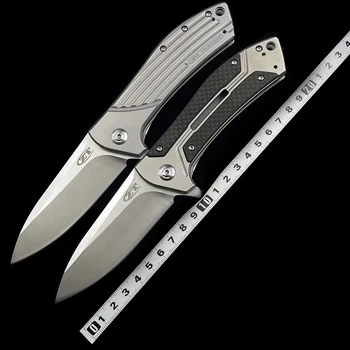 Zero Tolerance Z 0801 TODD REXFORD Сгъваем нож със стоманена дръжка, походный ловен джобен EDC инструментален нож Изображение