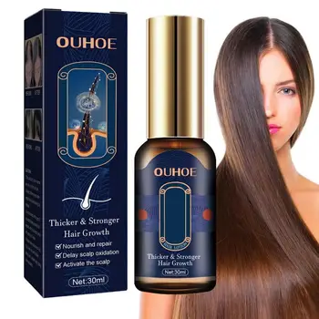 Серум за растеж на косата Polygonum Multiflorum Серум за растеж на косата Биотиновое масло за растежа на косата 30 мл Серум за растеж на коса, за мъже и жени Изображение