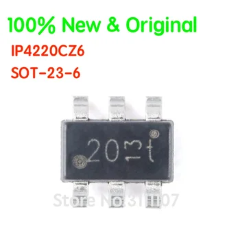 10 бр./лот IP4220CZ6 SOT-23-6 SRV05-4.TCT SOT-23-6 4- диоден чип за потискане на преходни процеси за кабелни телевизии е 100% чисто Нов и оригинален Изображение