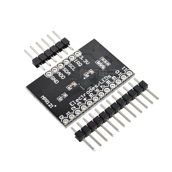 MPR121 Breakout V12 Безконтактен Капацитивен сензорен екран сензор Контролер Клавиатура Такса за разработка за Arduino 1БР Изображение